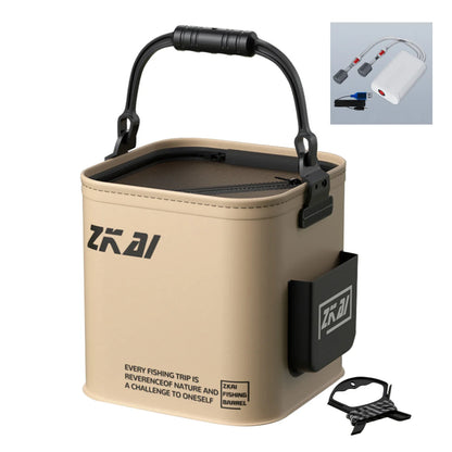 Multifunction Folding Fishing Bucket With Ergonomic Handle Bucket Waterproof Outdoor Camping Bucket
