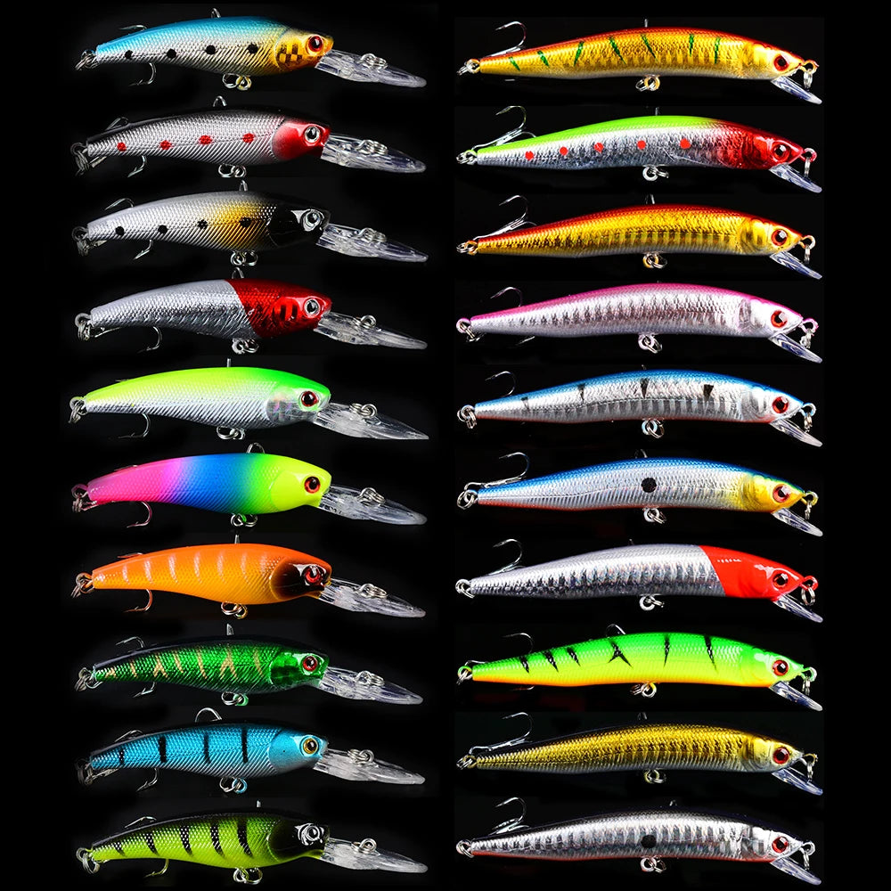 Fishing Lures Minnow Lures Mix Colors  Lure Bait Fishing Gear