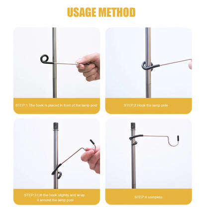Outdoor Hiking Camping Light Stand Hook