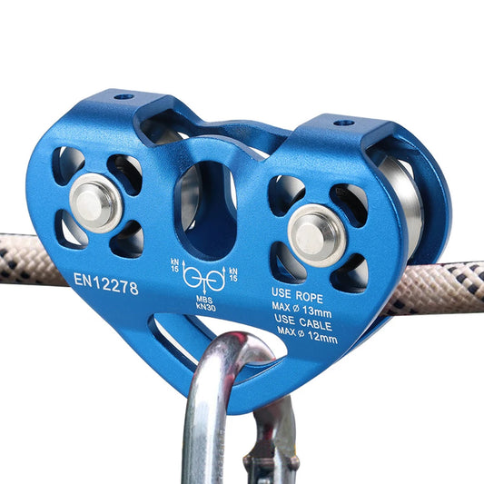 Cable Trolley Caving Trolley Pulley Lixada 30kN Cable Trolley Pulley with Ball Bearing Climbing Caving Aloft Work  Trolley