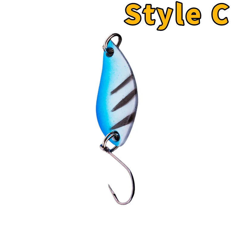 Trout Bait Metal Spoon Fishing Lure Wobbler   Jigging Tackle Accessories Multi-color Long-casting Lure Bait
