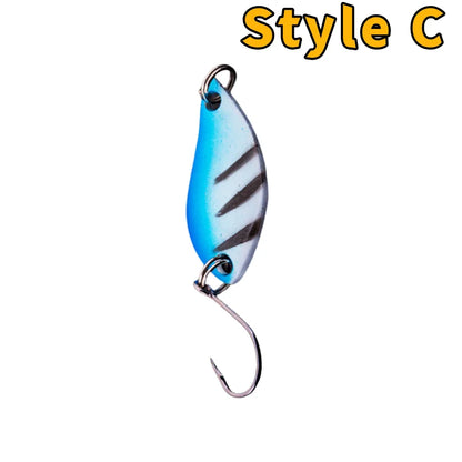 Trout Bait Metal Spoon Fishing Lure Wobbler   Jigging Tackle Accessories Multi-color Long-casting Lure Bait