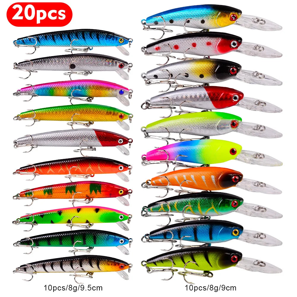 Fishing Lures Minnow Lures Mix Colors  Lure Bait Fishing Gear