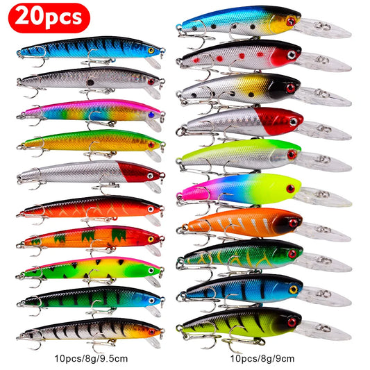 Fishing Lures Minnow Lures Mix Colors  Lure Bait Fishing Gear