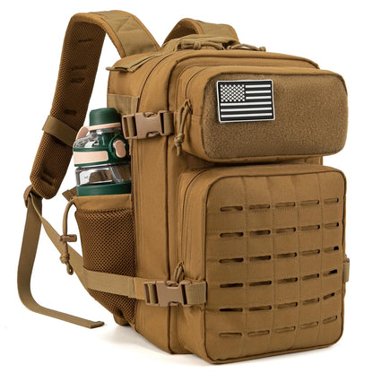 Tactical Backpacks for Men Survival Laser Cut    Hunting  with Dual Cup Holders