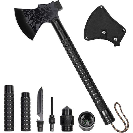 Tactical Folding Survival Axe w/Hammer