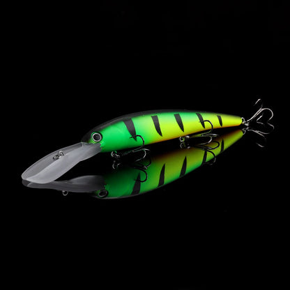 WALK FISH 1PCS Floating Minnow Lure 120mm/20g Trolling Wobbler Crankbait Bandit Minnow Bass Pike Bait Saltwater Fishing Tackle