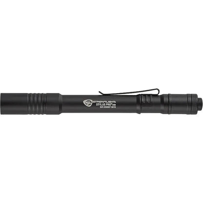 Stream light USB 350-Lumen Rechargeable Penlight with USB Cord & Nylon Holster, Black