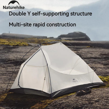 Naturehike Cloud Up Pro Tent 1/2 Person 20D Nylon Double Layers Lightweight Hiking Waterproof Quick Build Travel Tent Breathable