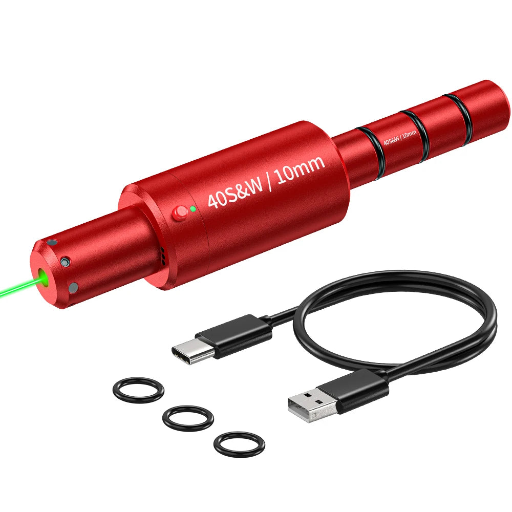 40S&W dual-purpose magnetic suction laser training bullet, red dot laser training bullet, dry powder laser training bullet