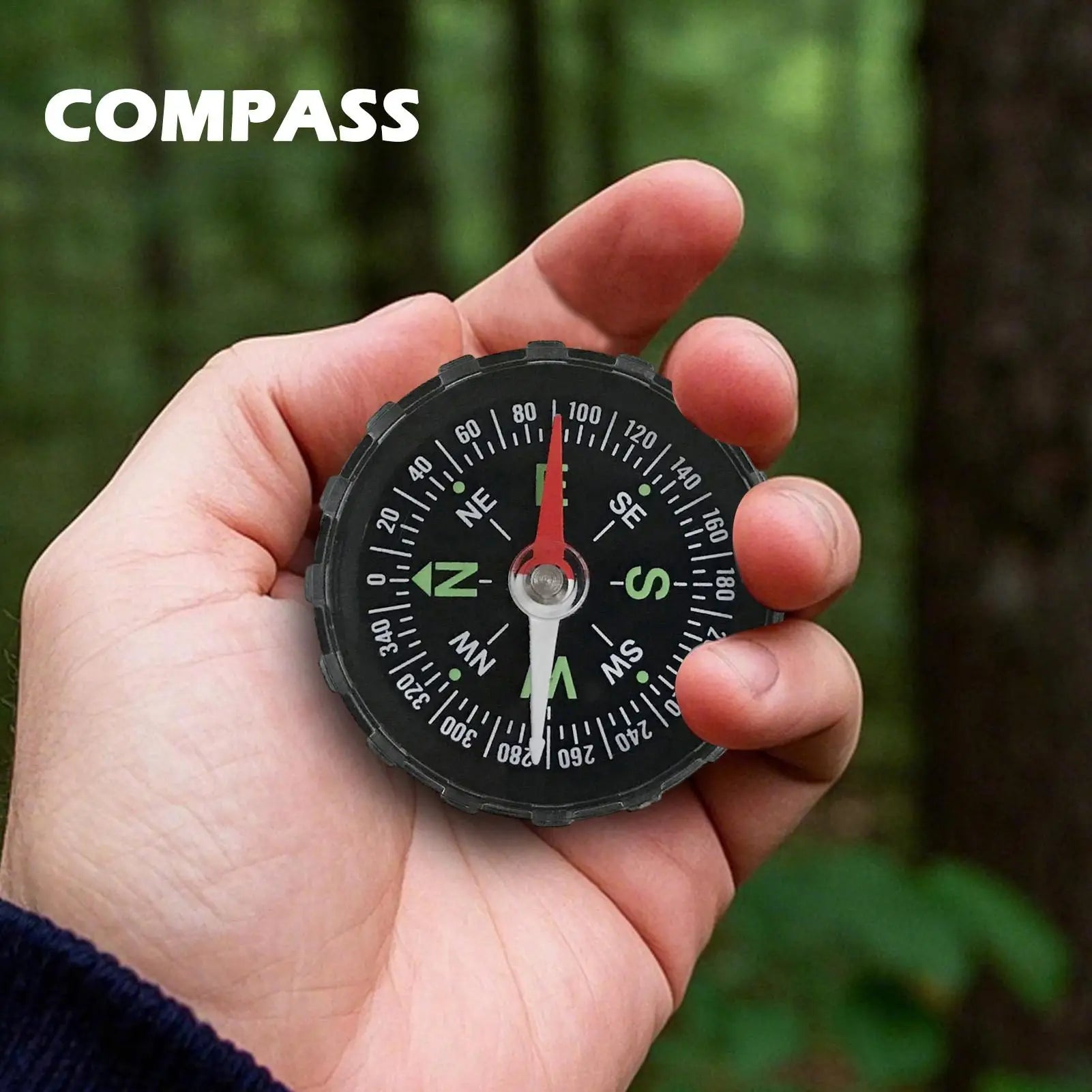 New Waterproof Hiking Compass, Multifunctional Sighting Navigation For Survival Traveling, Mountaineering Boating Outdoor sports