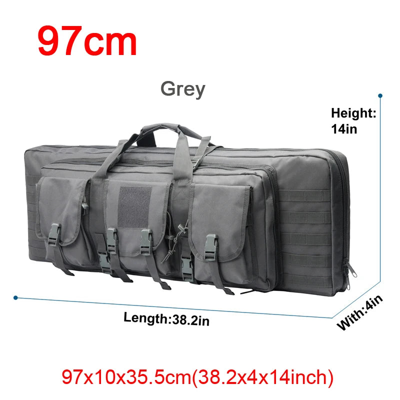 32 38 42 48 inch   Double Rifle Case Airsoft Gun Case Backpack Hunting