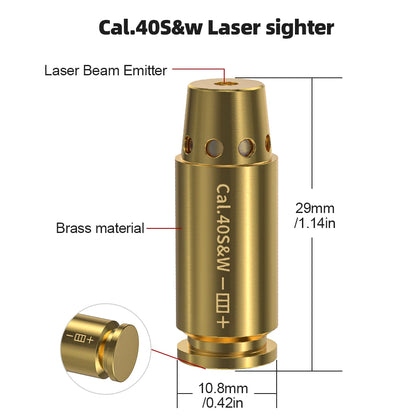 Red Laser Bore sighter Cartridge Dot Laser Bore Sighter for Pistol & Rifle Scope - Hunting Accessory Training Shoot Sight