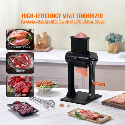 Meat Tenderizer Heavy Duty Stainless Steel Meat Tenderizer Machine Quick and Easy Manual Operation Kitchen