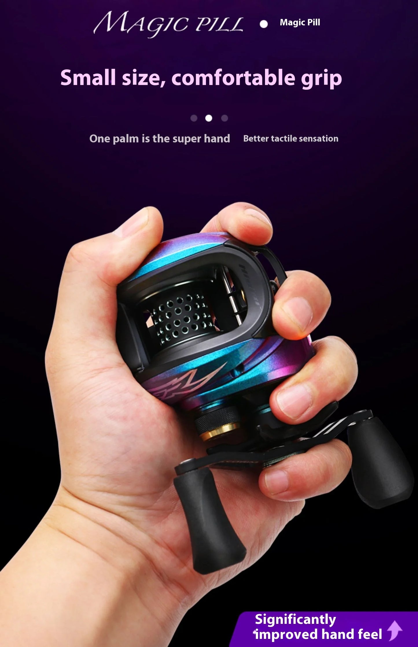 Hasida Magic Ball Double Line Cup Waterdrop Reel Lightweight Compact Metal Fishing Reel Long Casting Ideal For Fishing Sports