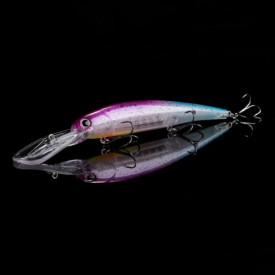 WALK FISH 1PCS Floating Minnow Lure 120mm/20g Trolling Wobbler Crankbait Bandit Minnow Bass Pike Bait Saltwater Fishing Tackle