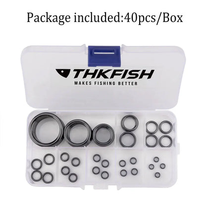 40pcs Fishing Rod Guides Ring 4  Round O Ceramic Rings For Rods Guides Replacement Accessories Fishing Tackle