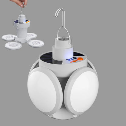 LED Solar Camping Light Bulb Rechargeable Flashlight Night Lamp
