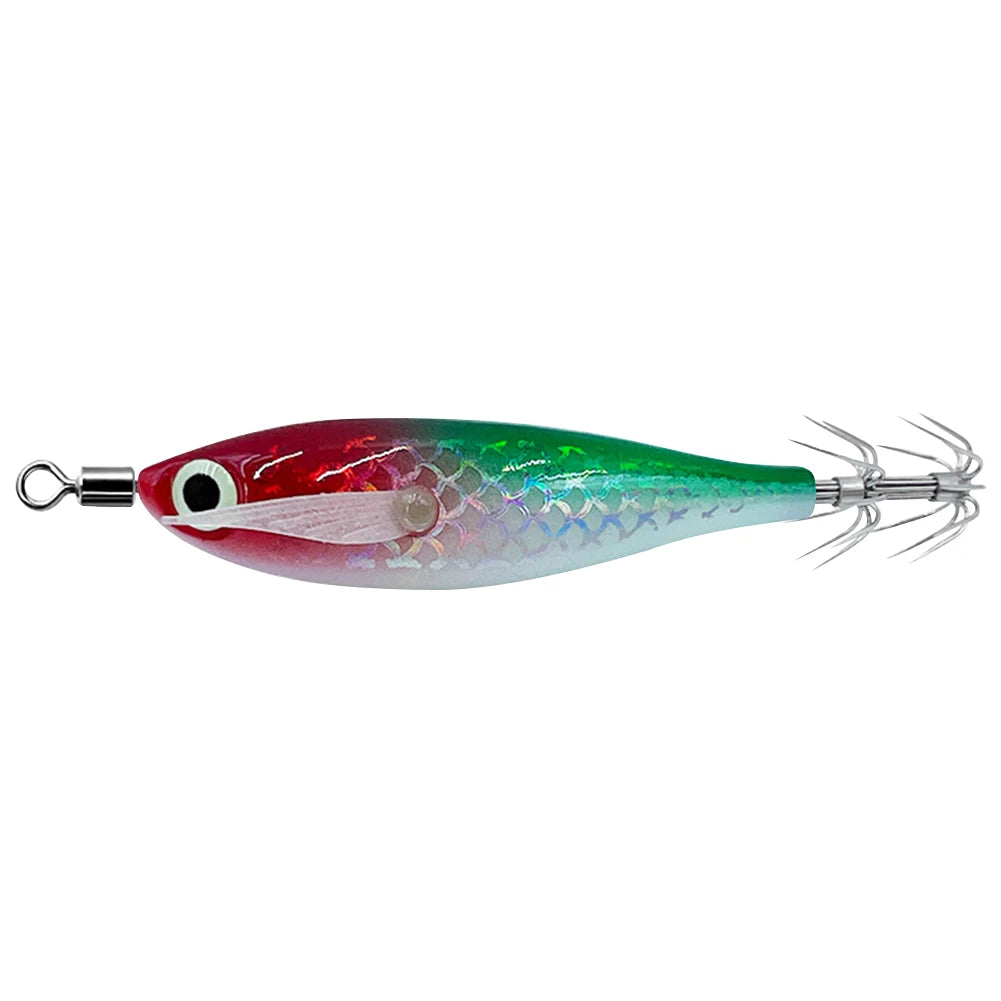 Luminous Squid Hook Cuttlefish Attracting Lure Double Hook Glow In The Dark Squid Bait Fake Octopus Bait for Octopus Squid