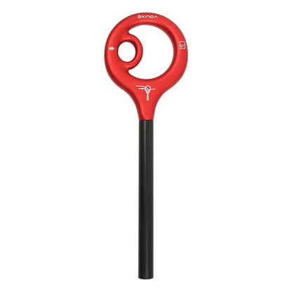 9-Shape Rigging Descender Aluminum Alloy Figure Belay Device Rock Climbing Cable Descent Device Downhill Rappelling Equipment