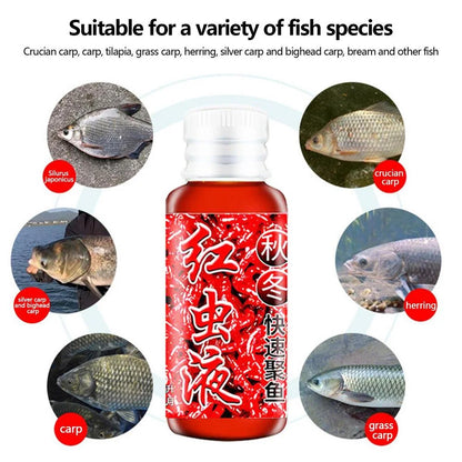 Liquid Blood Worm Scent Fish Attractant Concentrated Red Worm Liquid Fish Bait Additive