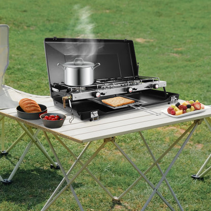 3-Burner Gas Camping Stove