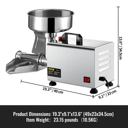 Electric Fruit Press Strainer Machine Commercial Food Strainer Sauce Maker Stainless-steel