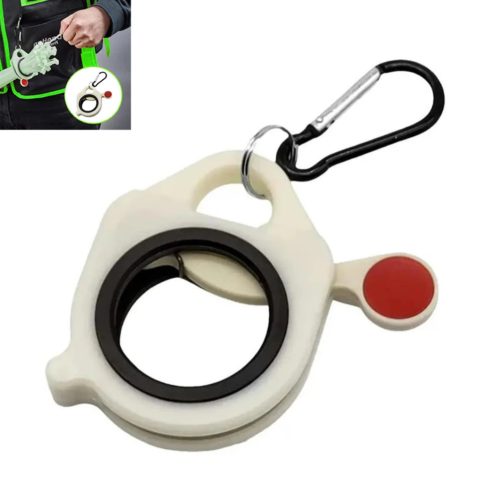 Zip Tie Holder Plastic Fluorescent Cable Tie Organizer Reusable Electrical Wire Ties Clip Portable Cable Tie Storage Tool