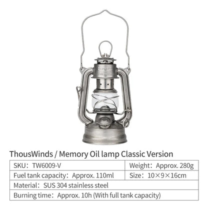 Oil Lamp Outdoor Portable Mini Camping Lantern