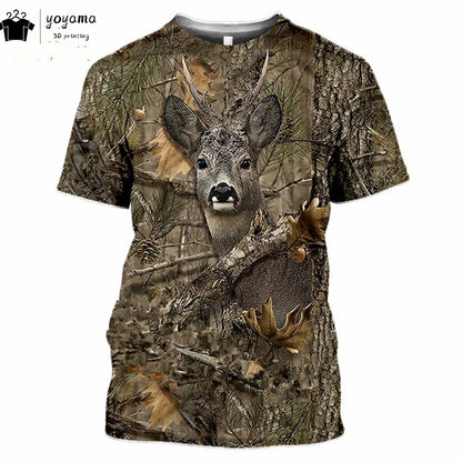 T shirts Animal Print Men's Clothing Fashion Street Pullover Short Sleeve Tees Summer Men's Clothing