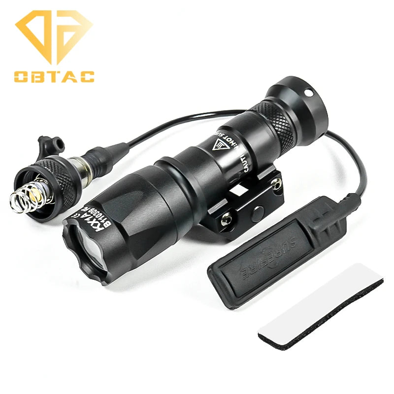 Metal Flashlight Strobe Scout Light Hunting Weapon Scout Light Fit 20mm Rail