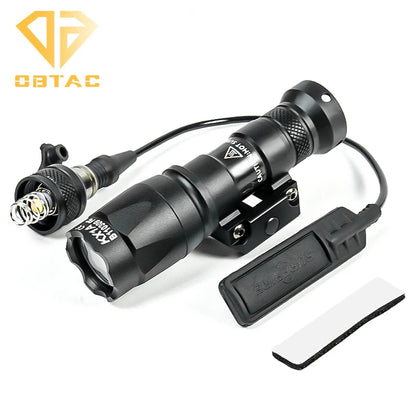 Metal Flashlight Strobe Scout Light Hunting Weapon Scout Light Fit 20mm Rail