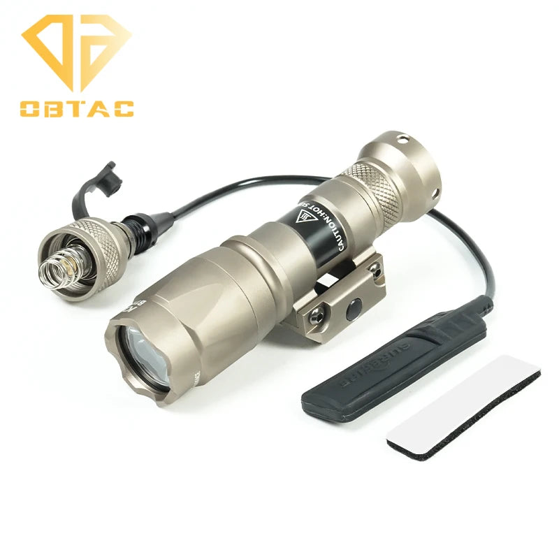 Metal Flashlight Strobe Scout Light Hunting Weapon Scout Light Fit 20mm Rail