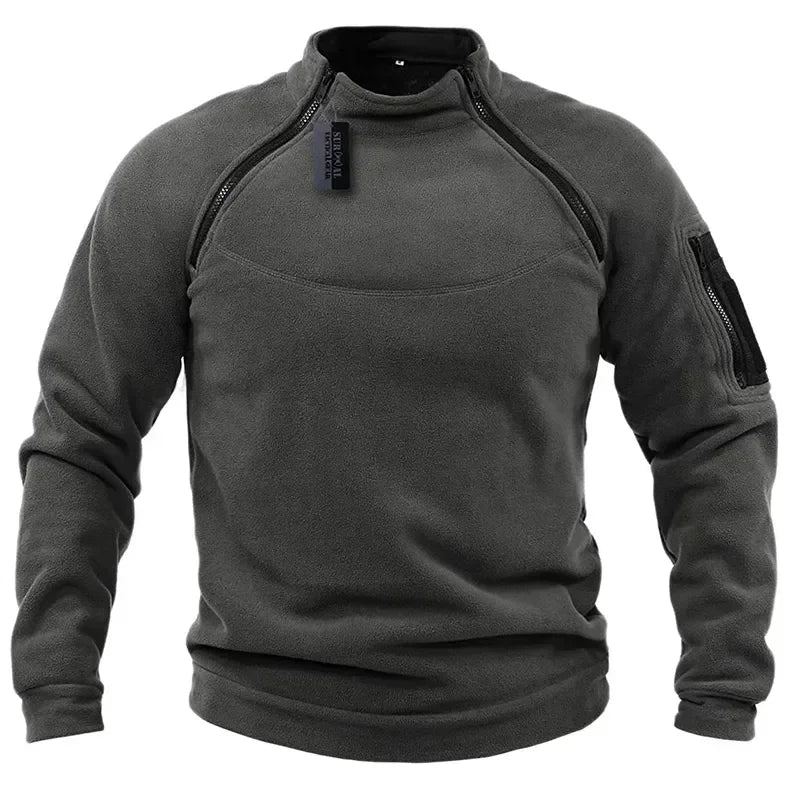 Outdoor Polar Fleece Jacket Hunting Clothes Warm Zipper Pullover Man Windproof Coat