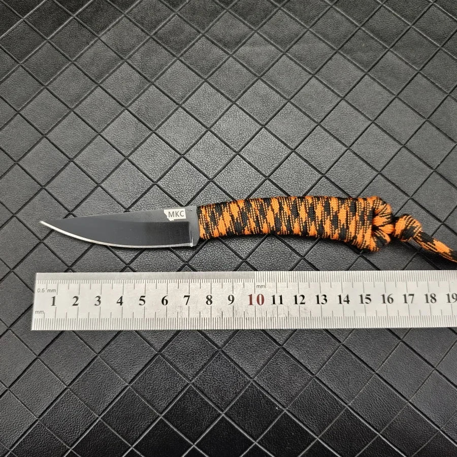 Outdoor Professional Hunting Knife with Sheath MKC 440c Blade Self-defense Tactical Defense Tool Mountaineering Knife Men's Gift