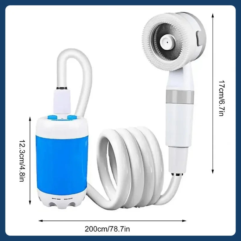 Rechargeable Electric Shower wit , Camping Wireless Shower