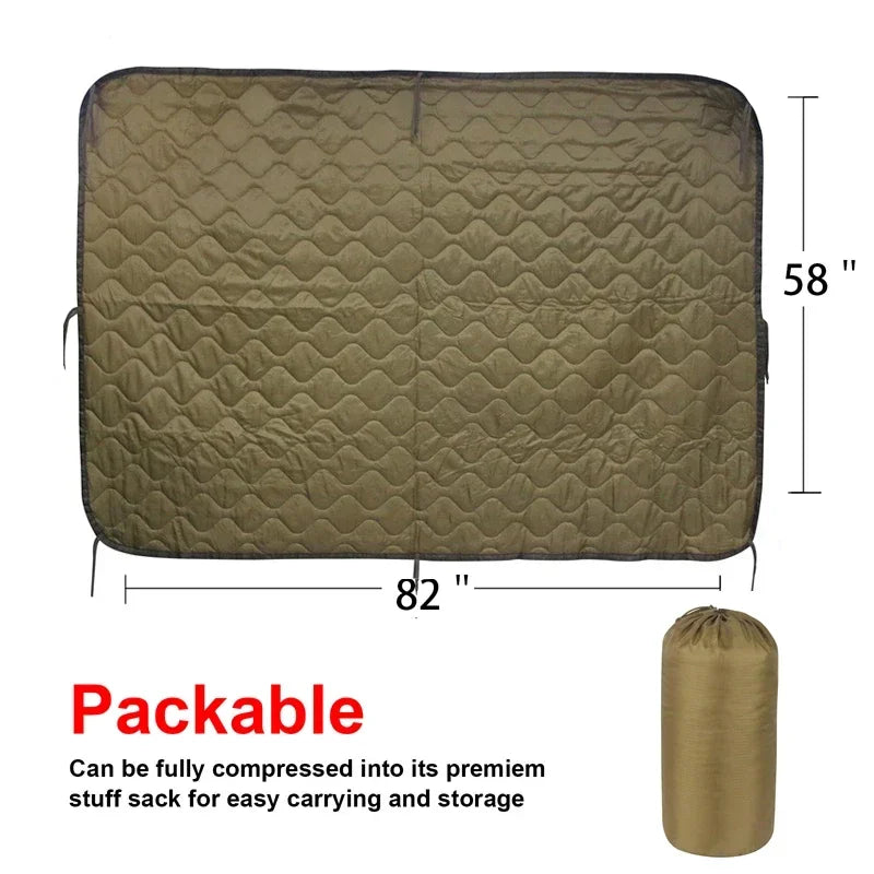Army Poncho Liner Camouflage Water Repellent