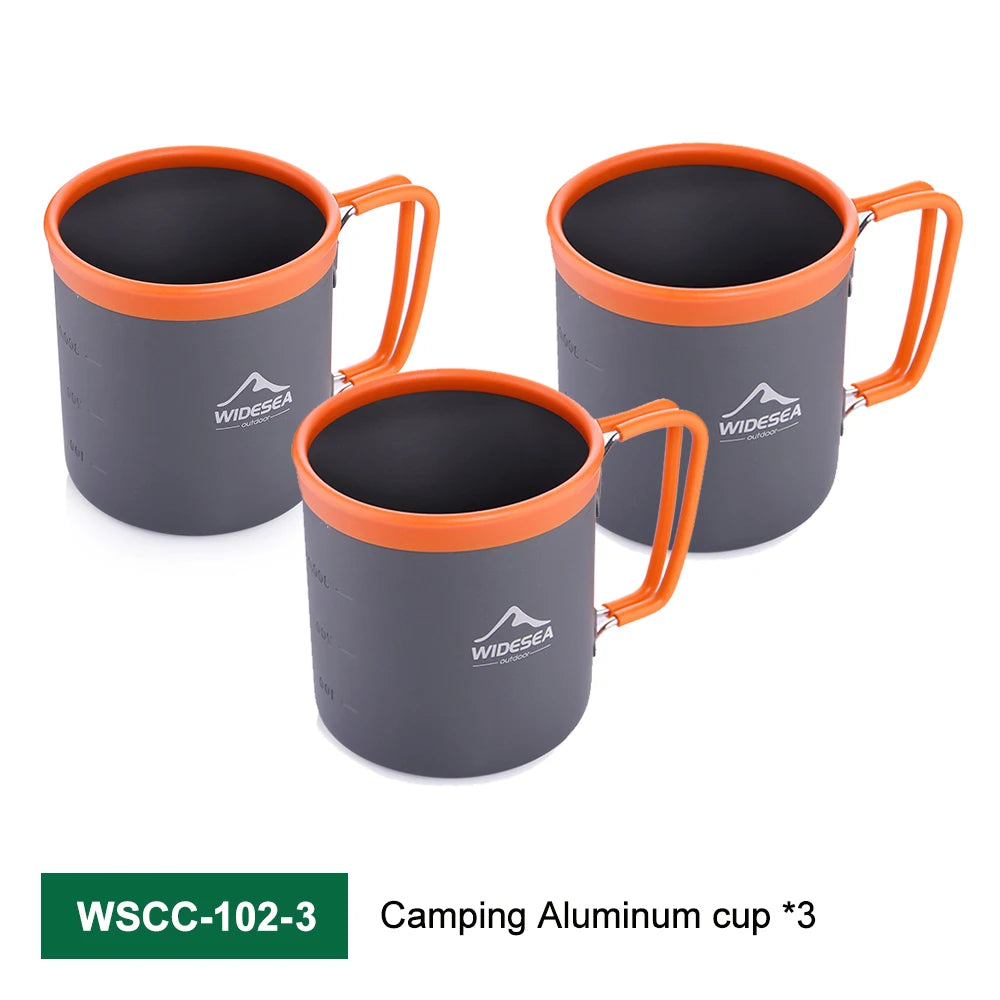 Camping Aluminum Cup Outdoor Mug  Tableware Picnic Cooking Equipment
