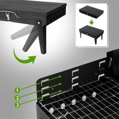 Portable Charcoal Grill Foldable BBQ Grill