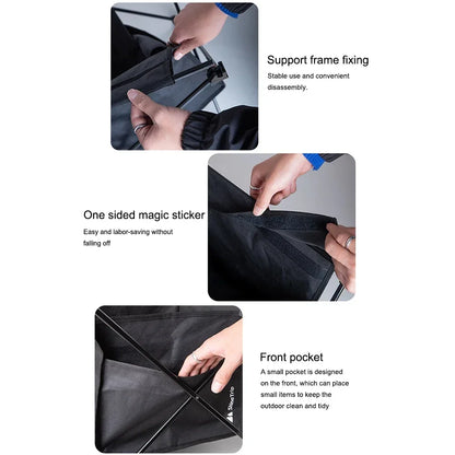 Outdoor Camping Folding Storage Bag Large   Table Accessories