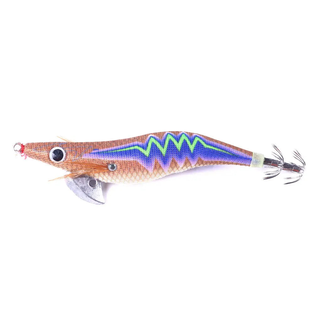 Artificial Hard Bait Luminous Squid Jig Sea Fishing Lure   Shrimp Cuttlefish Squid Rig