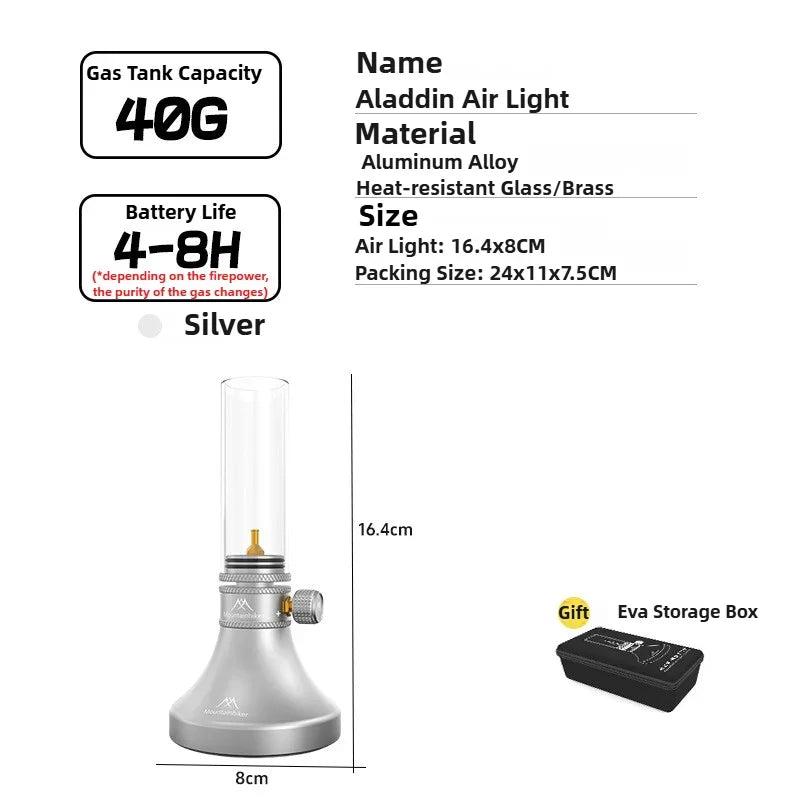 Gas Lamp Lantern Retro Glass Gas Atmosphere Light Outdoor