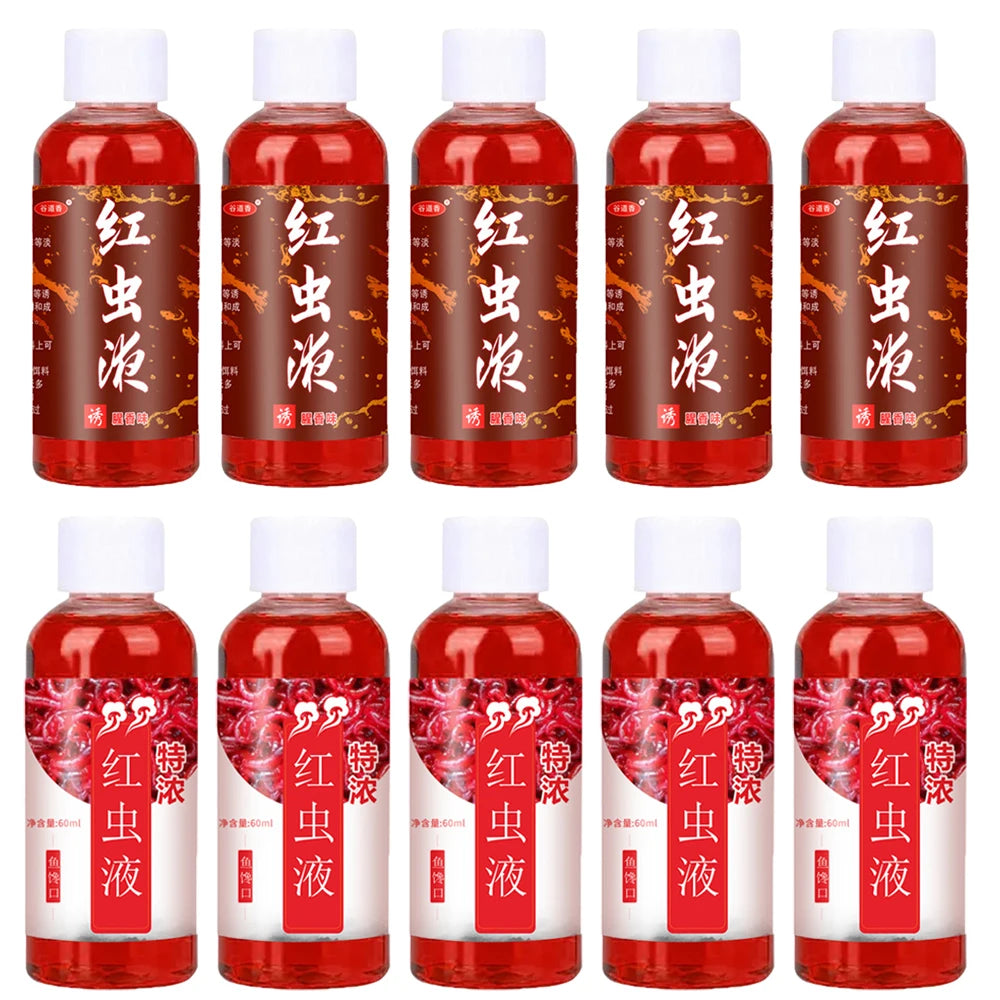 Liquid Blood Worm Scent Fish Attractant Concentrated Red Worm Liquid Fish Bait Additive