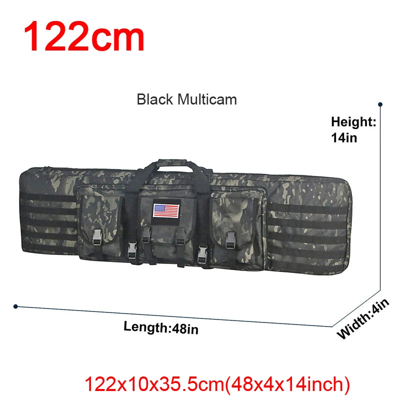 32 38 42 48 inch   Double Rifle Case Airsoft Gun Case Backpack Hunting