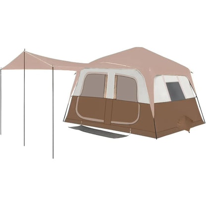 8 Person Instant Cabin Tents, Large  Family Tent Include Pre Installed Pole for Easy Installation,