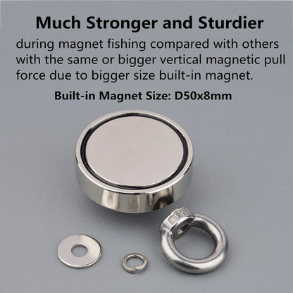 Lifting Magnet Set  Rope Permanent Pot Magnet  Outdoor Funny Tools Fishing