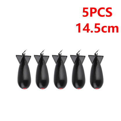 Carp Fishing Rocket Feeder Bomb Float Lure Bait Holder Container Pellet Feeders Position Fishing Accessories
