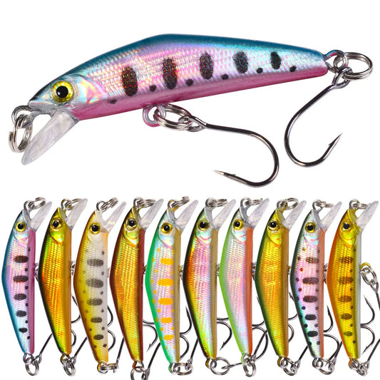 1pcs  4.3cm 1.6g Pesca Stream micro Fishing Lure Sinking Minnow Artificial Hard Bait For Bass Carp Pike SalmonTrout Panfish Lure