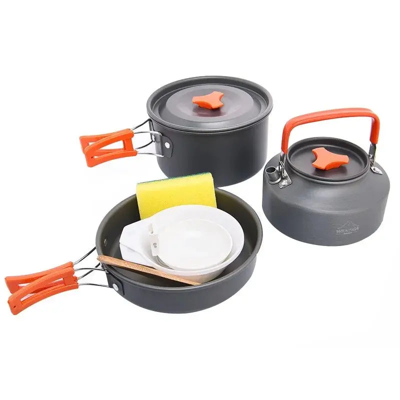 Camping Tableware Outdoor Cookware Set Pots