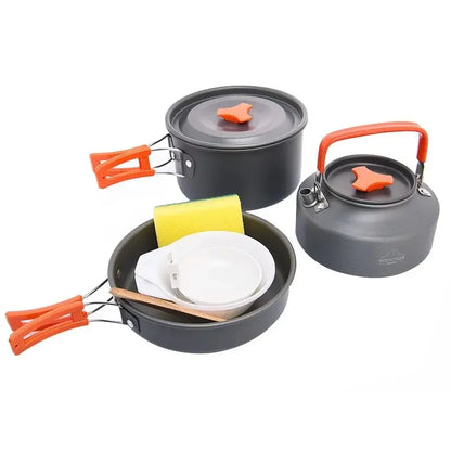 Camping Tableware Outdoor Cookware Set Pots